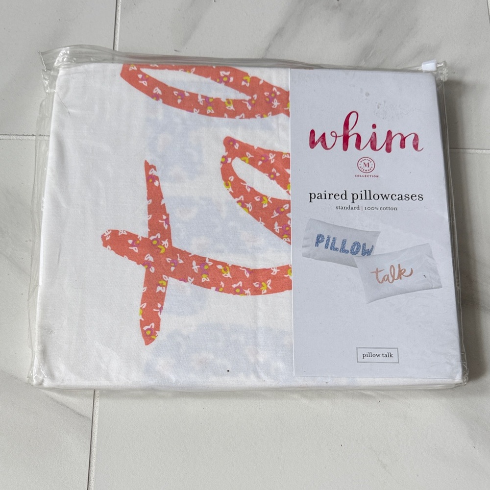 Pillow Talk Pillow Case Set NWT Standard Dorm Ready Gift Fun